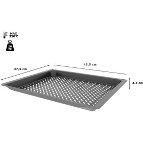 Bosch HEZ629070, Air Fry & Grillblech, 34 x 455 x 375 mm, spülmaschinengeeignet