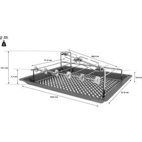 Bosch hez635001, Grill set, stainless steel