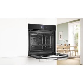 Bosch hsg7261b1, series 8, built-in steam oven, 60 x 60 cm, black