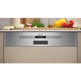 Neff S145ECS06E, N 50, Geschirrspüler integrierbar, 60 cm, Gebürsteter Stahl