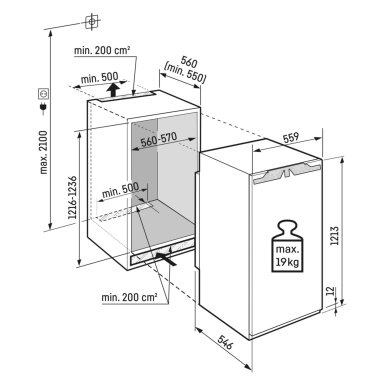 Liebherr IRBbi 4170-22, Integrierbarer Kühlschrank mit BioFresh Professional