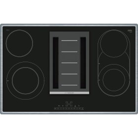 Bosch PKM845F11E, Series 6, Cooktop with extractor hood (radiation), 80 cm, Surface-mounted with frame