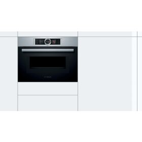 Bosch cmg636bs1, series 8, built-in compact oven with...