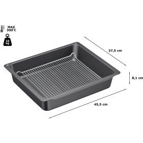Bosch hez633070, Professional pan with grate, 81 x 455 x...