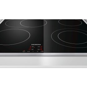 Siemens et645hn17e, iQ300, electric cooktop, 60 cm, Surface-mounted with frame