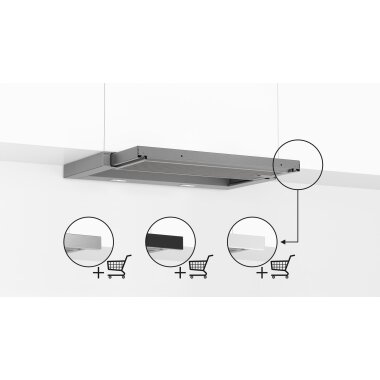 Bosch dfl063w56, series 2, flat screen hood, 60 cm, silver metallic, 250,00  €