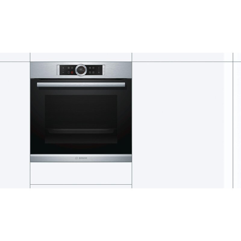 Bosch hbg672bs1, series 8, built-in oven, 60 x 60 cm, stainless steel,  848,00 €