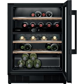 Bosch kuw21ahg0, series 6, wine refrigerator with glass...